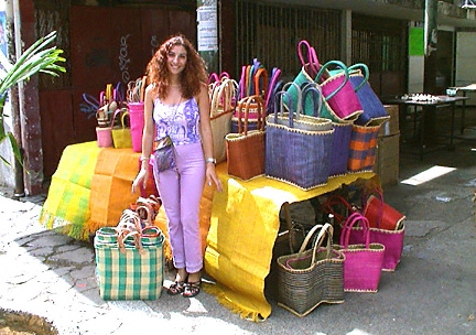 guadeloupe, baskets, market