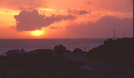 st barthelemy, sunset from the Carl Gustaf Hôtel